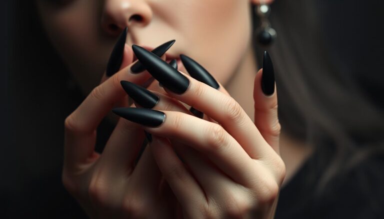 black nail polish